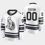Ottawa Senators #00 Custom White 2019 NHL All-Star Jersey - Men