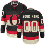 Reebok Ottawa Senators Customized Premier Black New Third NHL Jersey - Youth