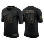 Men's Custom Indianapolis Colts Salute To Service Limited Jersey - Black
