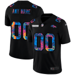 Denver Broncos Custom Men's Multi-Color Black 2020 Crucial Catch Vapor Untouchable Limited Jersey