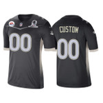 Men's Denver Broncos Custom Anthracite 2021 AFC Pro Bowl Game Jersey