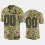 Men's Custom Los Angeles Chargers #00 2018 Salute to Service Limited Camo Jersey