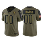Youth Custom Chicago Bears 2021 Salute To Service Limited Jersey - Olive