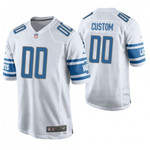 Detroit Lions White Game Customized Jersey - Youth