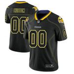 Youth Minnesota Vikings 2018 Lights Out Color Rush Limited Black Customized Jersey