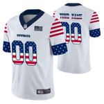Dallas Cowboys Custom White Independence Day Vapor Limited Jersey