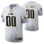 Philadelphia Eagles Custom 100th Season Jersey - White Vapor Limited Golden Edition