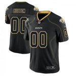 Men's New Orleans Saints 2018 Lights Out Color Rush Limited Black Customized Jersey