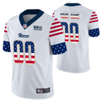 Los Angeles Rams Custom White Independence Day Vapor Limited Jersey