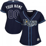 Women's Custom Tampa Bay Rays Authentic Navy Blue Alternate Cool Base Jersey