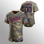 Minnesota Twins Custom Camo 2021 Armed Forces Day Authentic Jersey