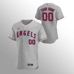 Men's Los Angeles Angels Custom Authentic Gray 2020 Road Jersey