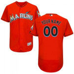 Youth Custom Miami Marlins Orange Flexbase Authentic Collection Jersey