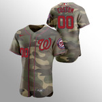Men's Washington Nationals Custom 2021 Armed Forces Day Camo Authentic Jersey