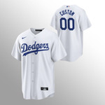 Youth Los Angeles Dodgers Custom #00 White Replica Home Player Jersey