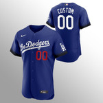 Custom Los Angeles Dodgers Royal 2021 City Connect Authentic Jersey