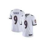 LIMITED YOUTH JUSTIN TUCKER WHITE ROAD JERSEY - #9 FOOTBALL BALTIMORE RAVENS VAPOR UNTOUCHABLE