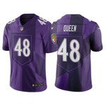Patrick Queen #48 Baltimore Ravens Purple City Edition Vapor Limited Jersey