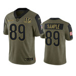 Cincinnati Bengals Drew Sample Olive 2021 Salute To Service Limited Jersey - Youth