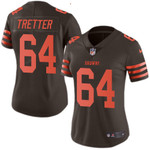 Women's Cleveland Browns 64 JC Tretter Limited Brown Rush Jersey