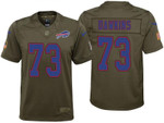 Youth Dion Dawkins Buffalo Bills Olive 2017 Veterans Day Salute to Service Game Jersey