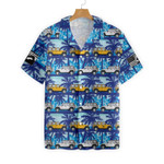 Tropical Blue Jeep Hawaiian Shirt