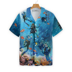 Under The Sea Scuba Diving Hawaiian Shirt