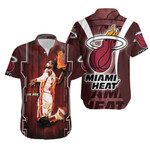 Dwyane Wade 3 Miami Heat Fire Slam Dunk Art For Fan Hawaiian Shirt