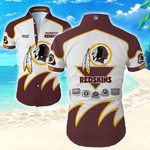 Nfl Washington Redskins Hawaiian Shirt Tropical Shirt Mens Summer Button Up Shirt For Men Beach Wear Short Sleeve Hawaii Shirt
