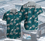 Philadelphia Eagles Logos Hawaii Shirt Summer Button Up Shirt For Men Beach Wear Short Sleeve Hawaii Shirt