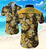 Pittsburgh Pirates Hawaii Fit Body Shirt Summer Button Up Shirt For Men Beach Wear Short Sleeve Hawaii Shirt