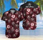 Tlmus Acura Hawaii Shirt Summer Button Up Shirt For Men Beach Wear Short Sleeve Hawaii Shirt