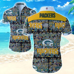 Nfl Green Bay Packers Trendy Sport Hawaiian Shirt Funny Summer Button Up Shirt For Men Beach Wear Short Sleeve Hawaii Shirt