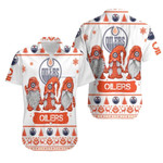 Christmas Gnomes Edmonton Oilers Ugly Sweatshirt Christmas 3D Hawaiian Shirt