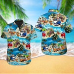 Beach hawaii dachshund Hawaiian Shirt White Men Women Beach Wear Short Sleeve Hawaii Shirt