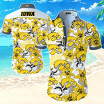 Iowa Hawkeyes Hawaiian Shirt Summer Button Up Shirt For Men Beach Wear Short Sleeve Hawaii Shirt