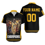 Kobe Bryant Michael Jordan Lebron James Champions Los Angeles Lakers Chicago Bulls 3D Personalized Hawaiian Shirt