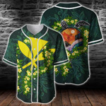 Polynesian Hawaii Ti Leaf Lei Turtle Baseball Jersey | Colorful | Adult Unisex | S - 5XL Full Size - Baseball Jersey LF