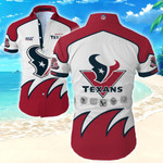 Nfl Houston Texans Hawaiian Shirt Tropical Shirt Mens Floral Summer Button Up Shirt For Men Beach Wear Short Sleeve Hawaii Shirt
