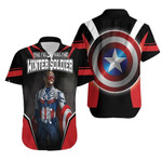 The Falcon New Captain America Wielding Shield Hawaiian Shirt