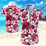 Alabama Crimson Tide Hawaiian Shirt Summer Button Up Shirt For Men Beach Wear Short Sleeve Hawaii Shirt