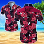 Nba Chicago Bulls Hawaiian Shirt Summer Button Up Shirt For Men Beach Wear Short Sleeve Hawaii Shirt