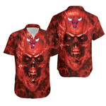 Chicago Bulls Nba Fan Skull Hawaiian Shirt