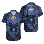 Buffalo Sabres Nhl Fan Skull Hawaiian Shirt