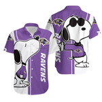 Baltimore Ravens Snoopy Lover 3D Printed Hawaiian Shirt