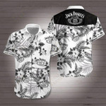 Jack daniels tennessee whiskey Hawaiian Shirt White Men Women Beach Wear Short Sleeve Hawaii Shirt