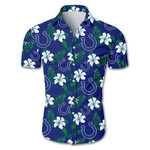 Indianapolis colts tropical flower Hawaiian Shirt White Men Women Beach Wear Short Sleeve Hawaii Shirt