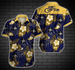 Tlmus-eric Clapton Hawaii Shirt Summer Button Up Shirt For Men Beach Wear Short Sleeve Hawaii Shirt