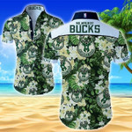 Milwaukee Bucks Hawaiian Shirt Summer Button Up Shirt For Men Beach Wear Short Sleeve Hawaii Shirt