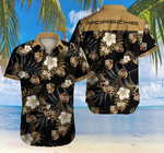 Tlmus-porsche Hawaii Shirt Summer Button Up Shirt For Men Beach Wear Short Sleeve Hawaii Shirt